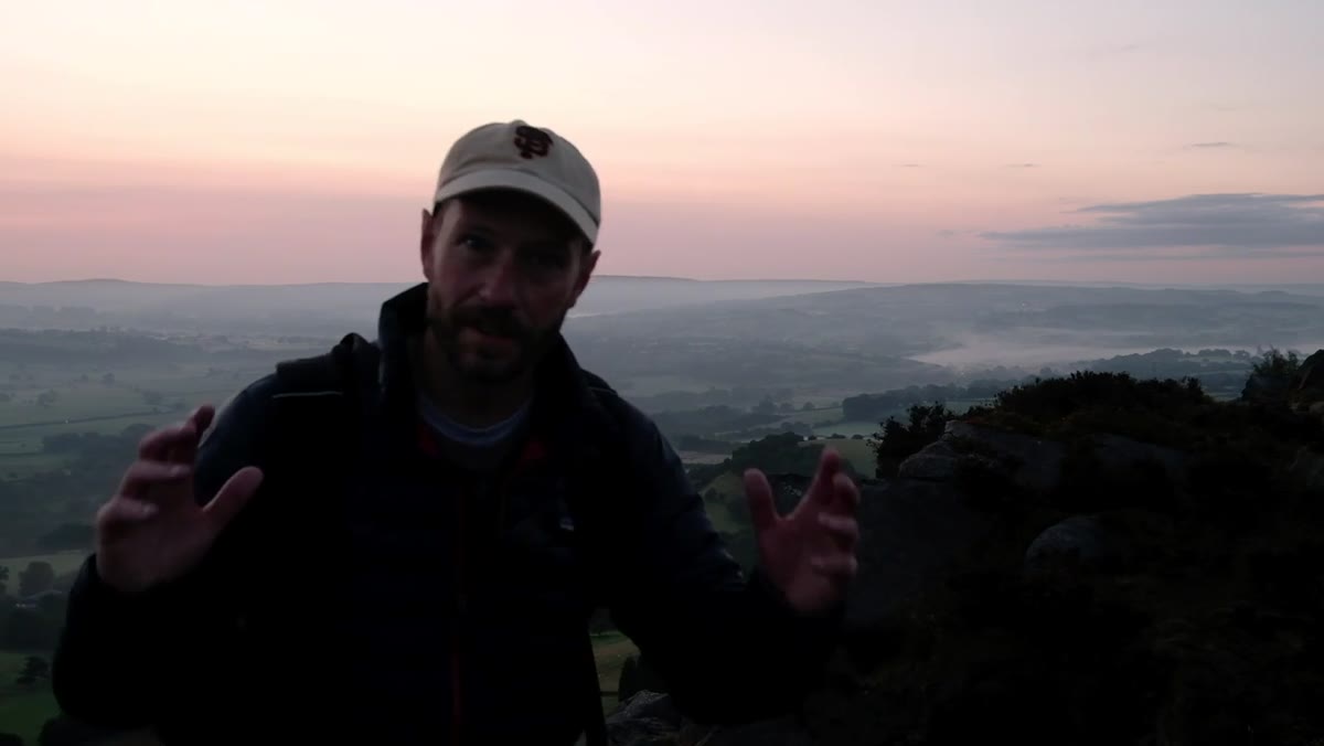 Nigel searching for foreground elements with sunrise imminent