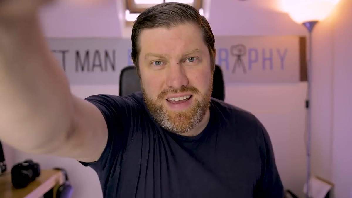 Adam placing finger in front of lens to block direct sunlight