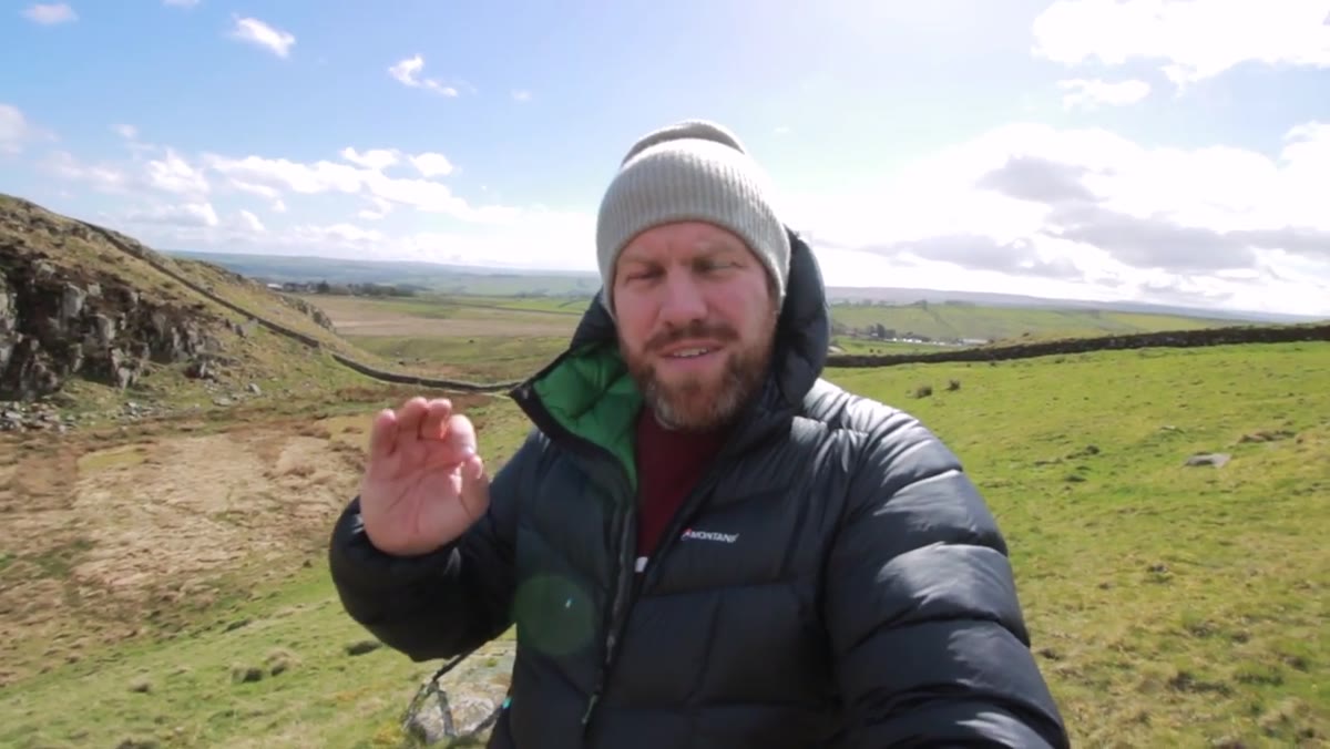 Creator walking and exploring the area on foot