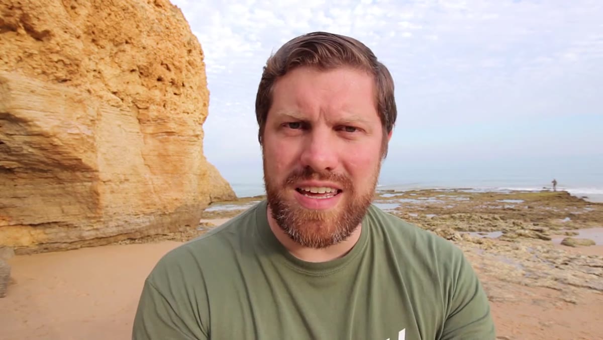 Footage from sunset shoot along Algarve coastline