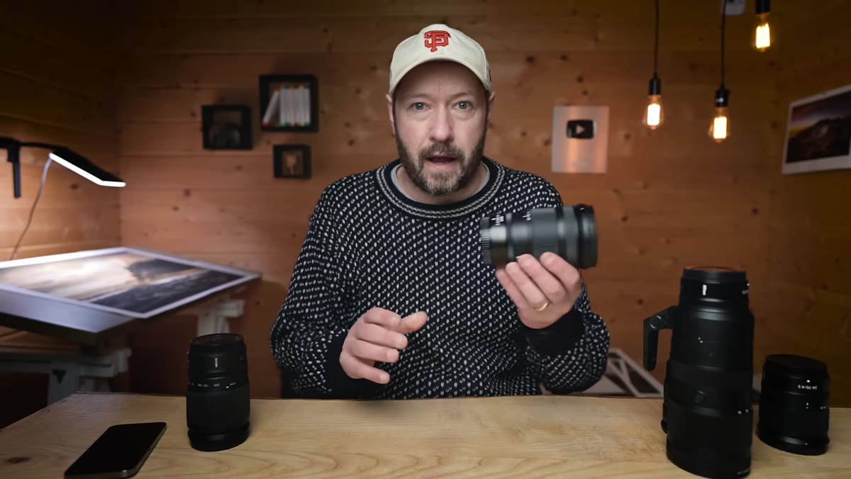 Danson mentioning no VR on the lens, plans for handheld testing