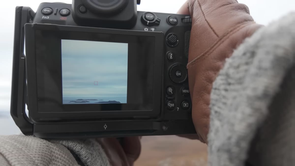 Heaton framing islands low in frame with sky dominating