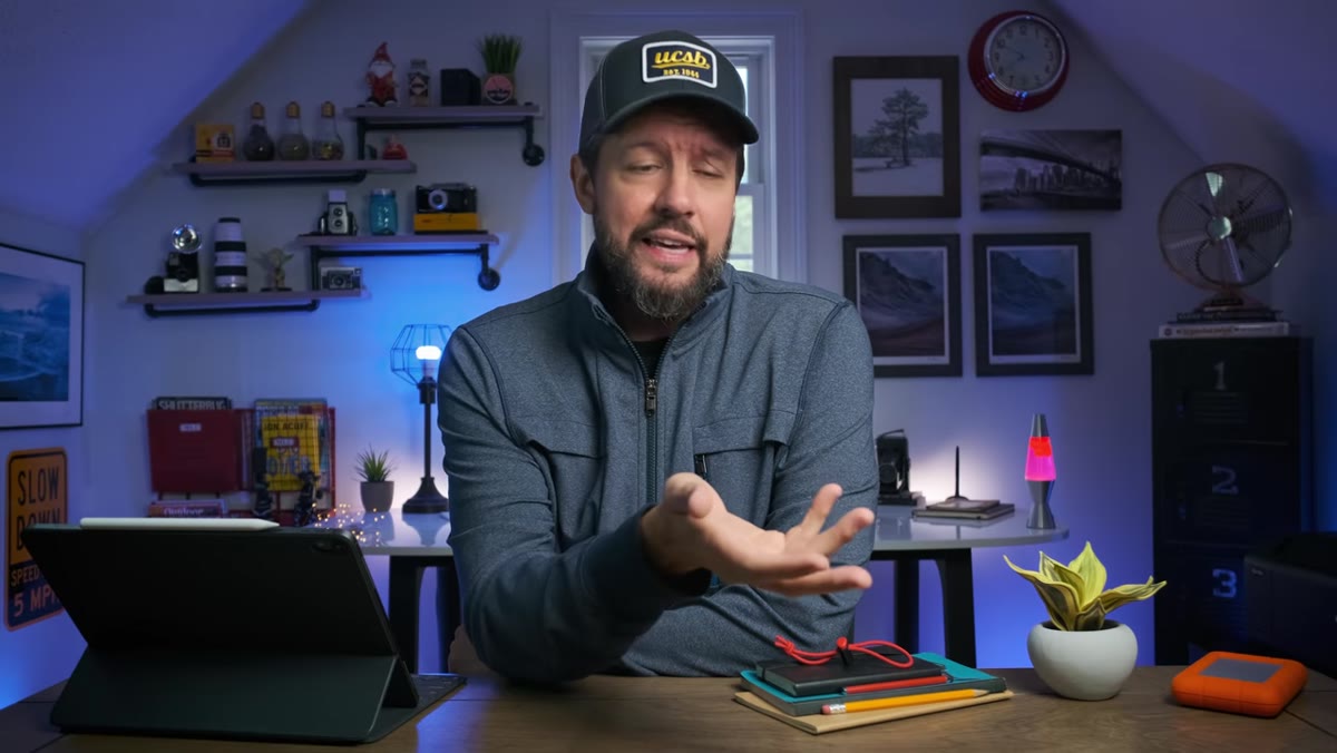 caption: Mark referencing weather tools and sunrise angle planning