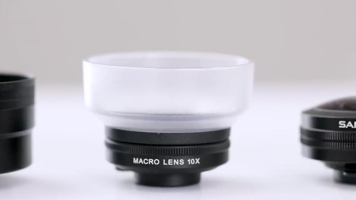 Sandmarc lens being clipped onto phone camera module