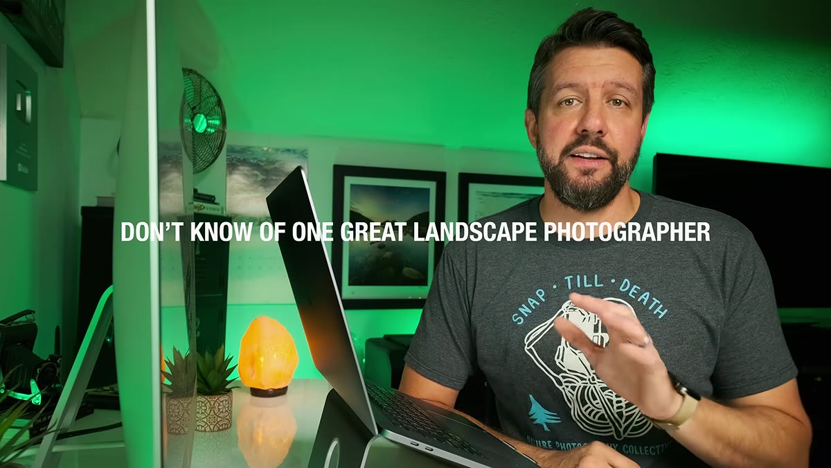 Mark stating that every great landscape photographer is also a great educator