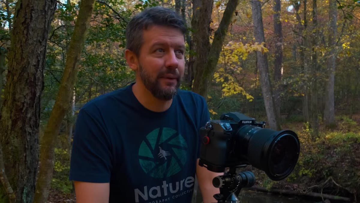 Discussion of lowering camera position to reduce sky in frame
