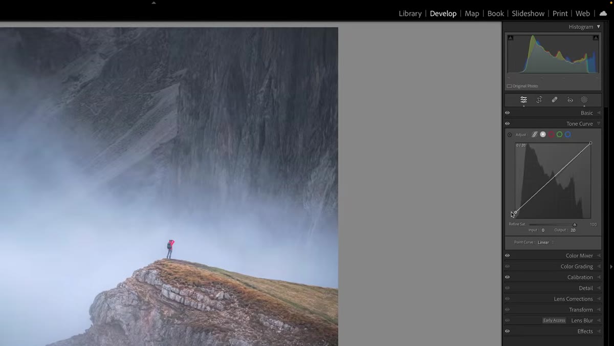 Print or export settings showing white border being added around the image