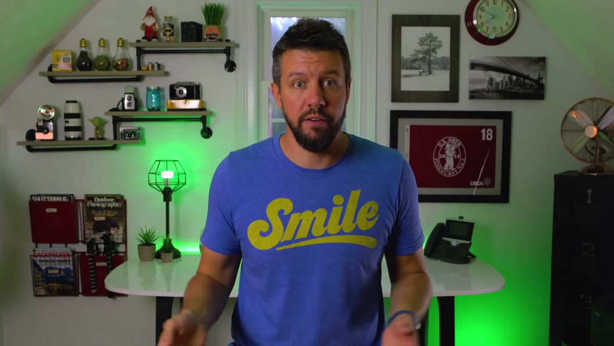 Mark explaining bag size decisions based on kit and trip length