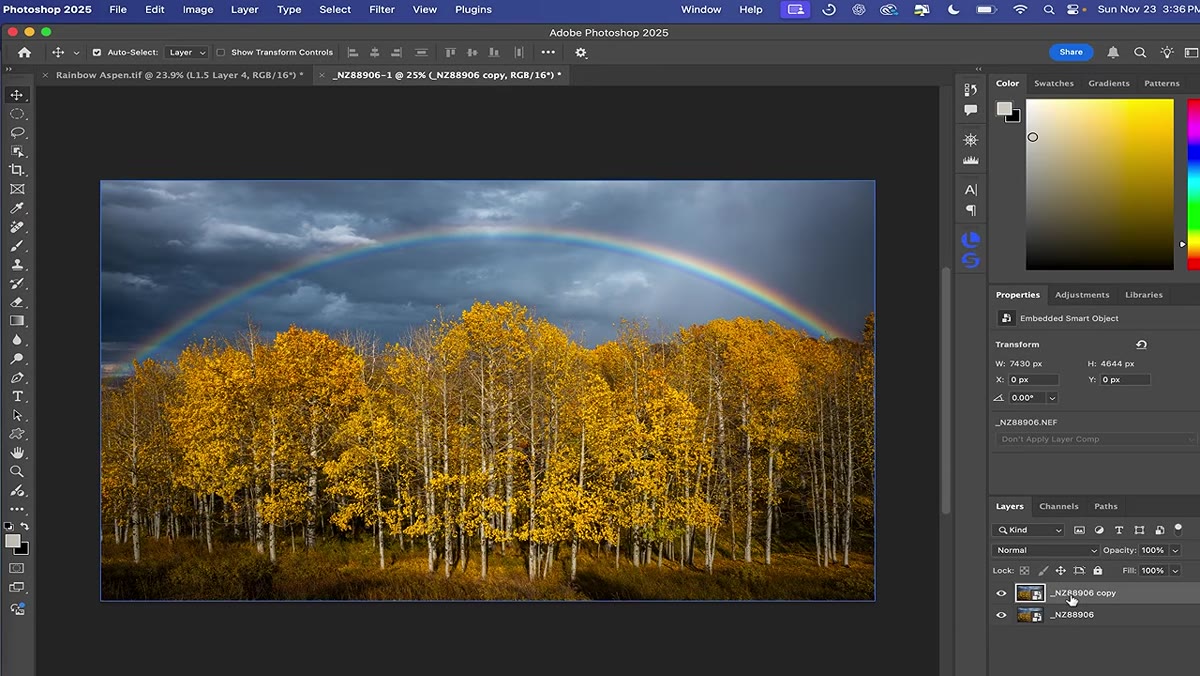 Duplicating base layer, naming it Orton Effect