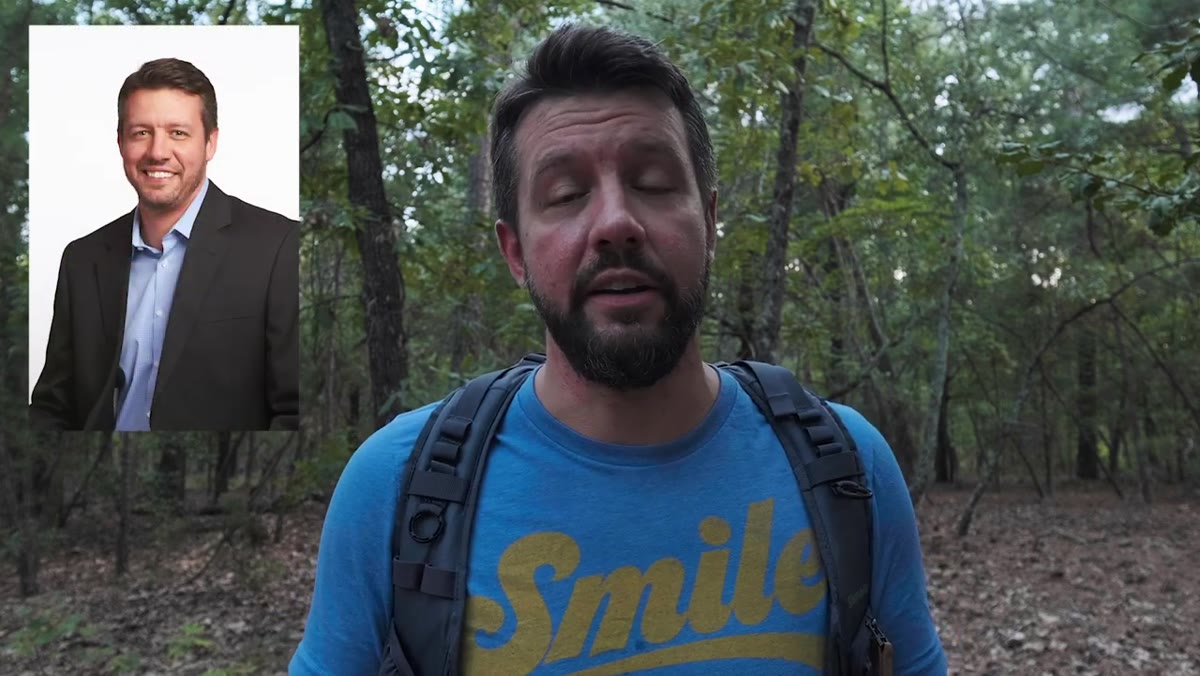 Mark describing his 17-year corporate career ending at age 39