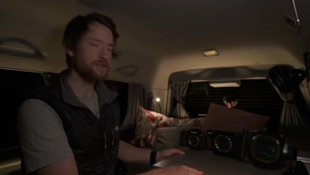 Three cameras side by side showing sensor size differences