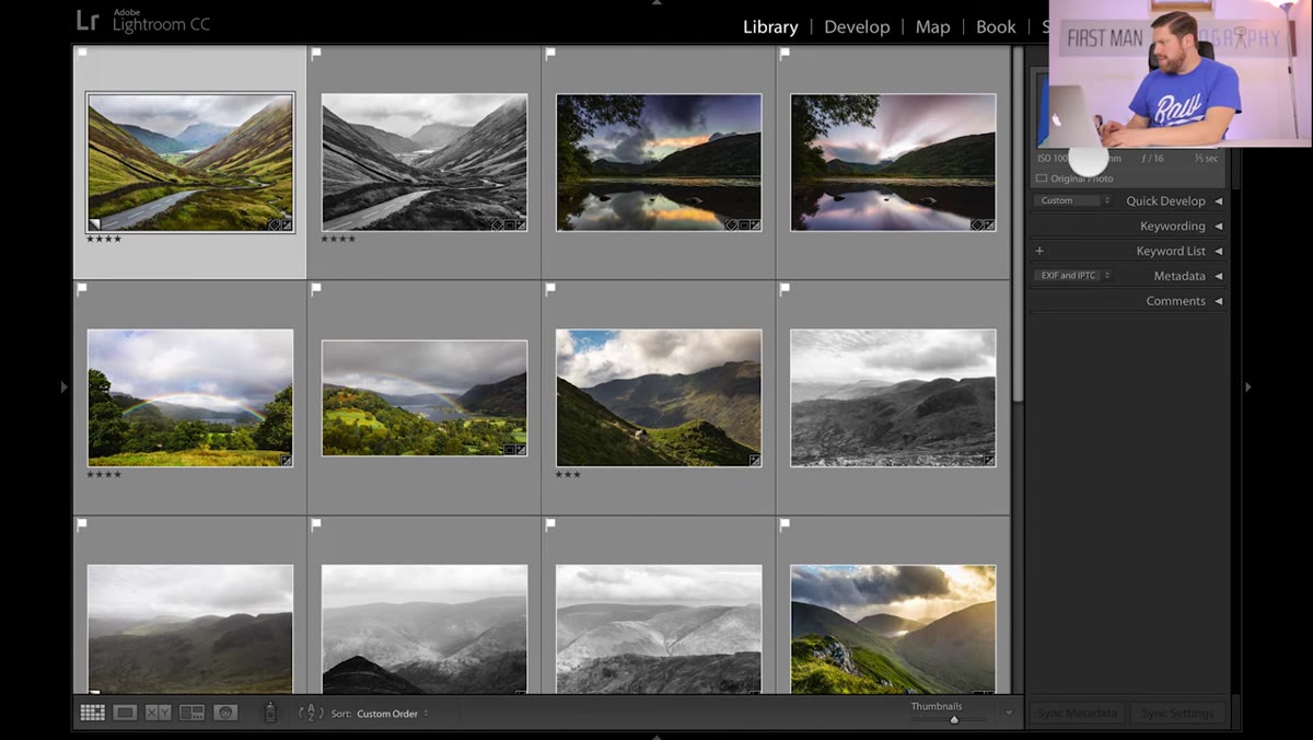 Lens settings shown: 24-70mm zoom at 55mm focal length