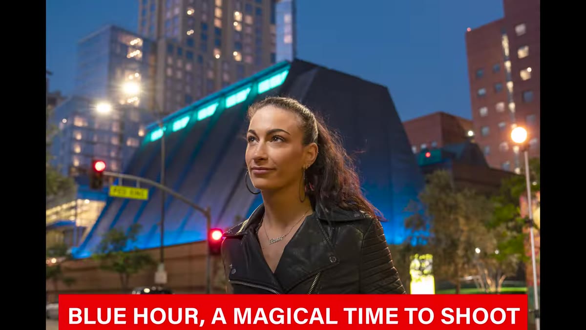 Jay explaining blue hour timing after sunset