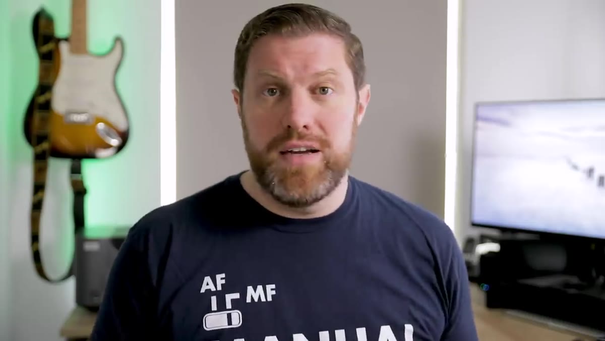 Presenter making the core argument about becoming a photographer