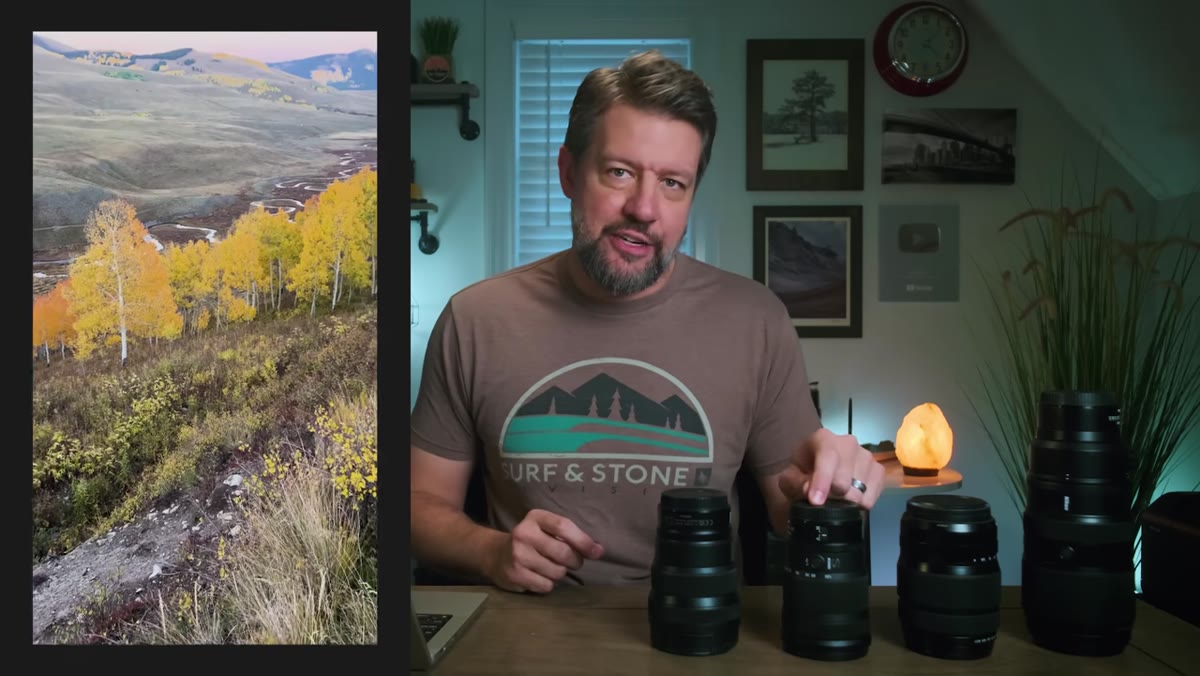 Mark Denney discussing his most-used lens of the year