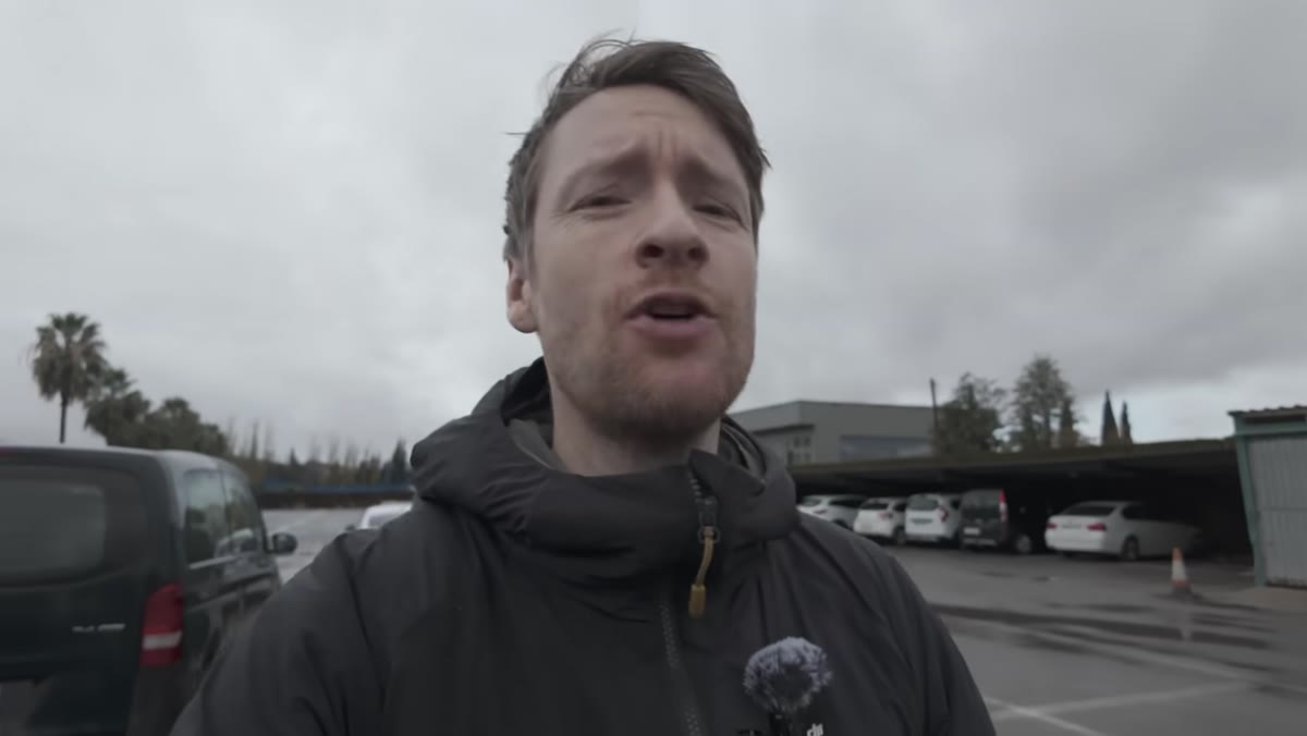 Heaton back at the hotel, reviewing the decision to leave the location