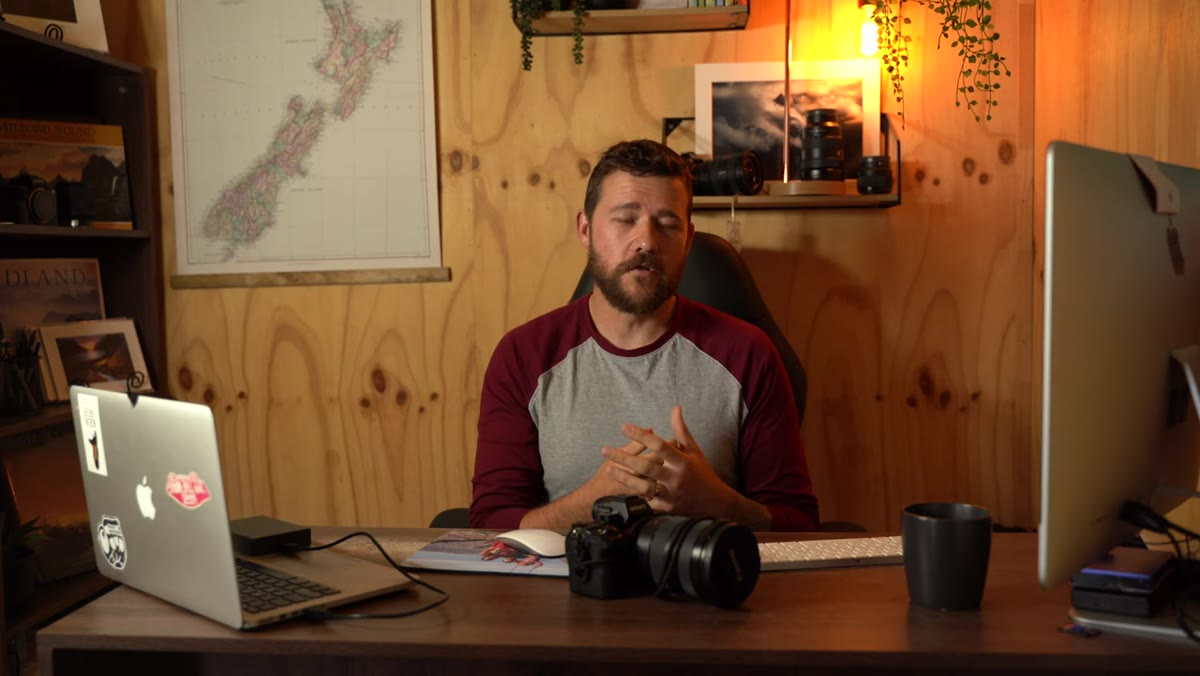 Manual mode settings shown on camera display